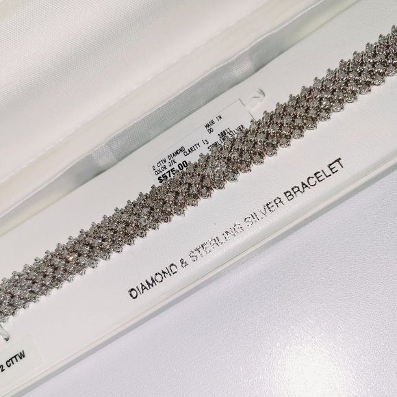 Genuine Diamond 2 CT. TW Bracelet - Picture 3 of 3